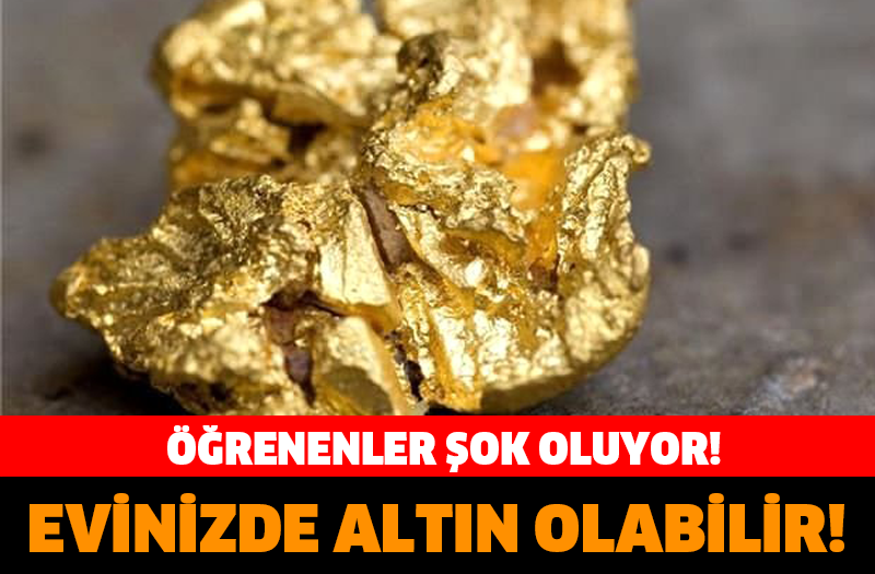 EVİNİZDE ALTIN OLABİLİR! ÖĞRENENLER ŞOK OLUYOR!