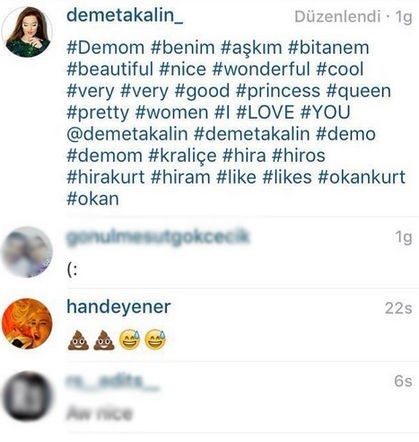 KOŞUN KAVGA VAR: HANDE YENER DEMET AKALIN'IN KIZINA B.K GÖNDERDİ ORTALIK KARIŞTI!