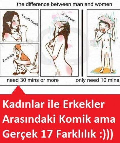 Kadınlar ile Erkekler Arasındaki Komik ama Gerçek 17 Farklılık!