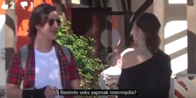 100 erkeğe benimle s*ks yapmak ister misin diye sordu!