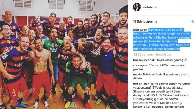 ARDA TURAN'DAN KÖTÜ HABER GEDİ