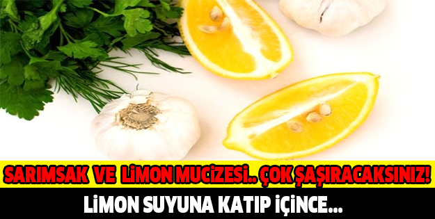 LİMON SUYUNA KATIP İÇİNCE... YOK ARTIK DİYECEKSİNİZ !