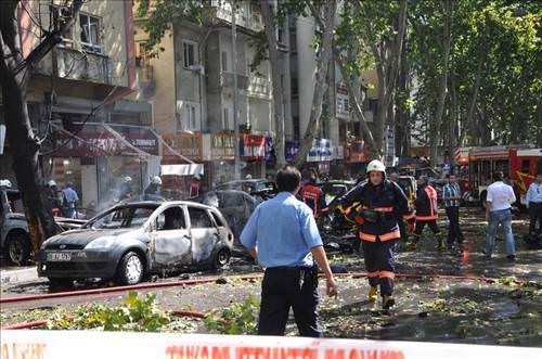 Ankara'da çok şiddetli patlama! Her yerden ambulans sesleri geliyor...