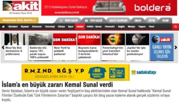 AKİT GAZETESİ KEMAL SUNAL HAKKINDA ÖYLE BİR YAZI YAZDI Kİ..! YAZIYI OKUYUNCA ÇOK ŞAŞIRACAKSINIZ..!