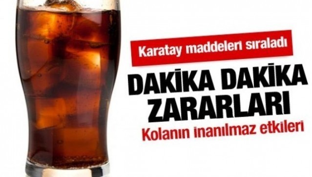 Cola’nın 1 saatte vücuda verdiği müthiş zararlar! Dakika, dakika analiz…