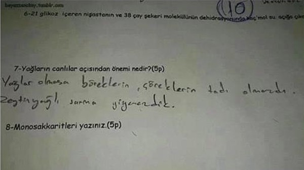 bu cevaplar çok güldürüyor