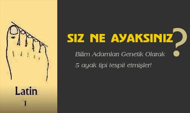 BİLİM ADAMLARI GENETİK OLARAK 5 AYAK TİPİ OLDUĞUNU TESPİT ETMİŞLER... PEKİ YA SİZ HANGİ AYAKSINIZ?