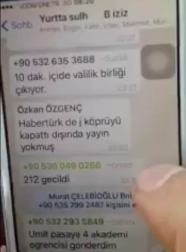 FETO'CU DARBECİLERİN WHATSAPP GÖRÜŞMELERİ DEŞİFRE OLDU! İŞTE O KONUŞMALAR..!