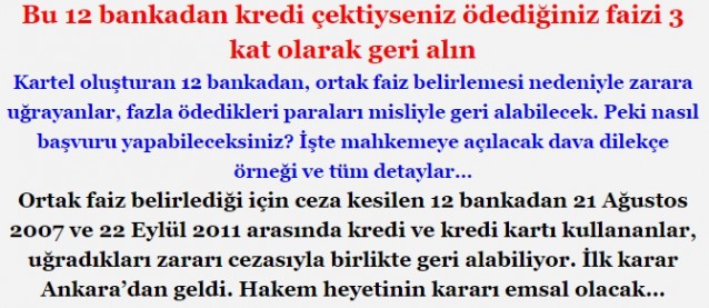 BANKALARA BÜYÜK ŞOK! HERKESİN PARASI İADE EDİLECEK!