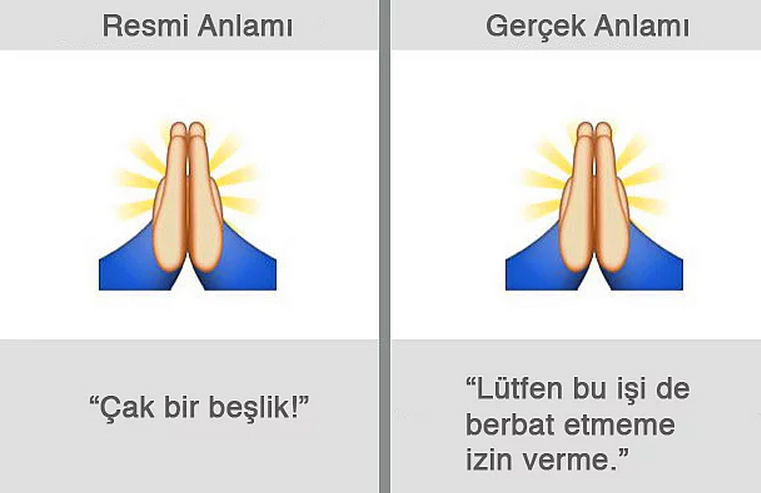 HERKES KULLANIYOR AMA KİMSE GERÇEK ANLAMINI BİLMİYOR!İŞTE O EMOJİLERİN GERÇEK ANLAMI!