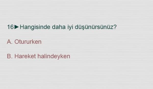 BEYNİNİZİN HANGİ YÖNÜNÜ KULLANIYORSUNUZ? TEST EDİN...