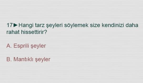 BEYNİNİZİN HANGİ YÖNÜNÜ KULLANIYORSUNUZ? TEST EDİN...