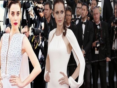 Fahriye ve Cansu Cannes’ta alay konusu oldu!