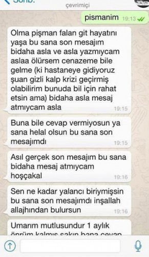 BU MESAJLA EFSANE OLDU! İŞTE SOSYAL MEDYAYI SALLAYAN O KONUŞMA!