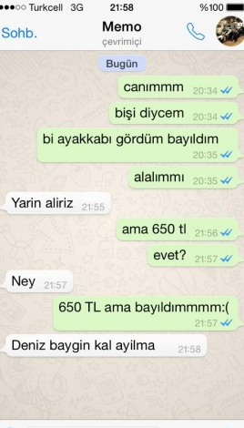 650 TL'LİK AYAKKABI İSTEYEN KADIN VE EŞİNİN KONUŞMASI SOSYAL MEDYADA REKOR KIRIYOR..!