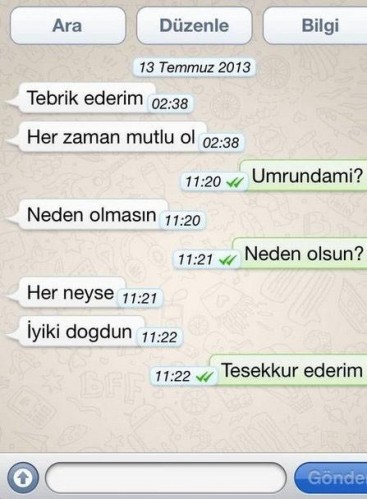 Kızların Babaalarıyla Zor Anlar Yaşayan 15 Gencin Whatsapp Diyalogları!!