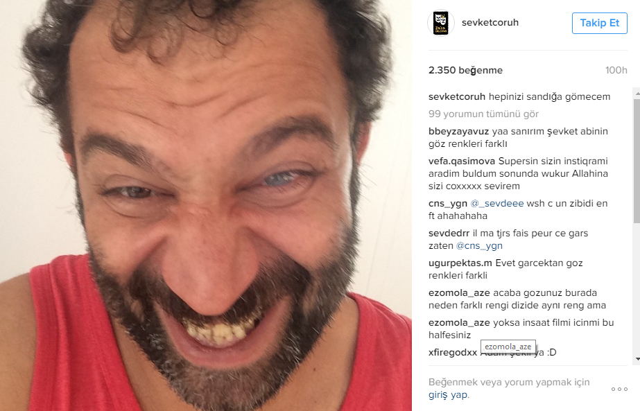 ŞEVKET ÇORUH'U DAHA ÖNCE HİÇ BÖYLE GÖRMEDİNİZ! İNSTAGRAM HESABINDAN PAYLAŞTI!