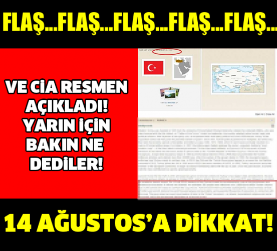 CİA RESMEN AÇIKLADI! YARIN İÇİN BAKIN NE DEDİLER..!