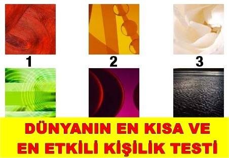 İşte Dünya’nın en ilginç ve en kısa kişilik testi…