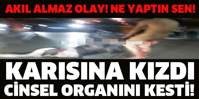 AKIL ALMAZ OLAY! NE YAPTIN SEN! KARISINA KIZDI  CİNSEL ORGANINI KESTİ!