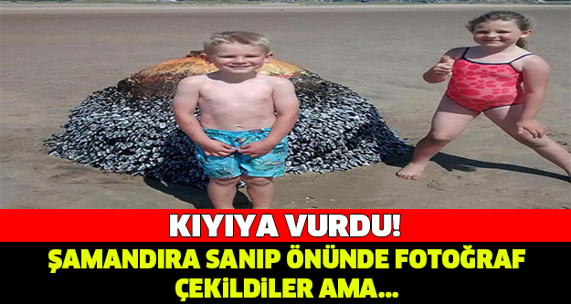 KIYIYA VURDU! ŞAMANDIRA SANIP ÖNÜNDE FOTOĞRAF ÇEKTİLER AMA...