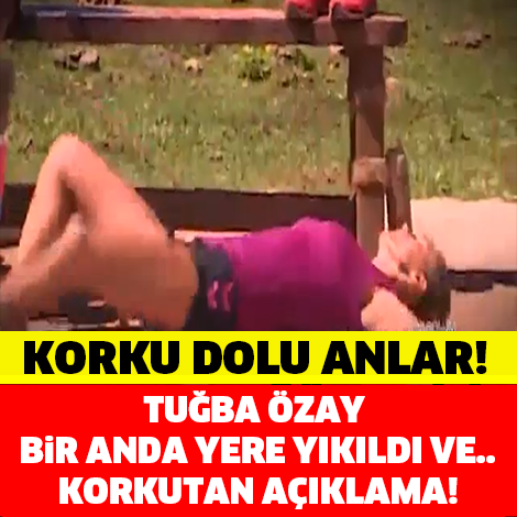 SURVİVOR'DA KORKU DOLU ANLAR! TUĞBA ÖZAY BİR ANDA YERE YIKILDI VE..