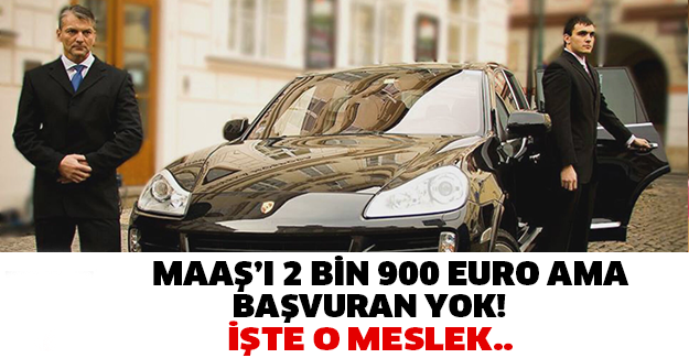 MAAŞI 2 BİN 900 EURO AMA BAŞVURAN YOK! İŞTE O MESLEK...