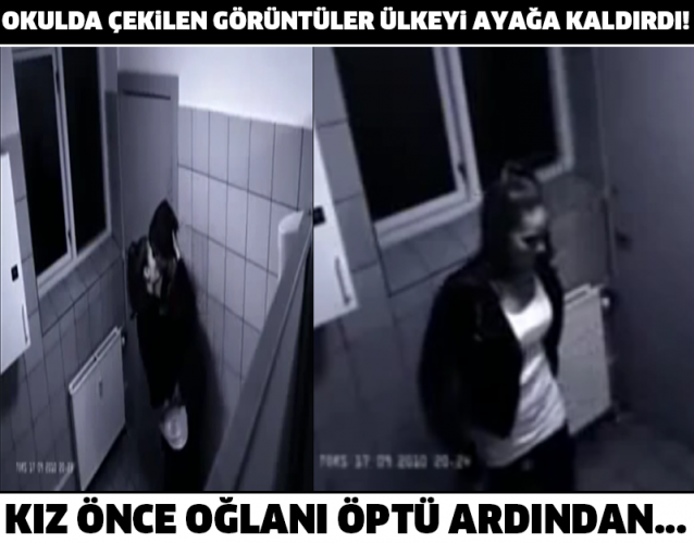 OKULDA ÇEKİLEN BU GÖRÜNTÜLER ÜLKEYİ AYAĞA KALDIRDI! KIZ ÖNCE OĞLANI ÖPTÜ ARDINDAN...