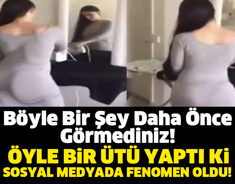 Böyle Bir Şey Daha Önce Görmediniz!!  ÖYLE BİR ÜTÜ YAPTI Kİ SOSYAL MEDYADA FENOMEN OLDU!