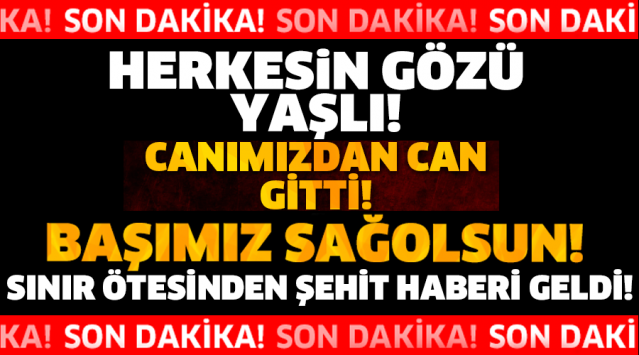 SINIR ÖTESİNDEN ŞEHİT HABERİ GELDİ!