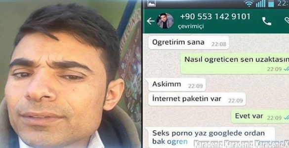 10 YAŞINDAKİ KIZ ÇOCUĞUNU WHATSAPP YOLUYLA TACİZ EDEN SAPIK!! ALLAH SENİN BELANI VERSİN... İŞTE O İĞRENÇ MESAJLAR!!!