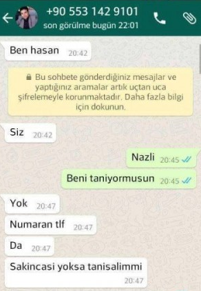 10 YAŞINDAKİ KIZ ÇOCUĞUNU WHATSAPP YOLUYLA TACİZ EDEN SAPIK!! ALLAH SENİN BELANI VERSİN... İŞTE O İĞRENÇ MESAJLAR!!!