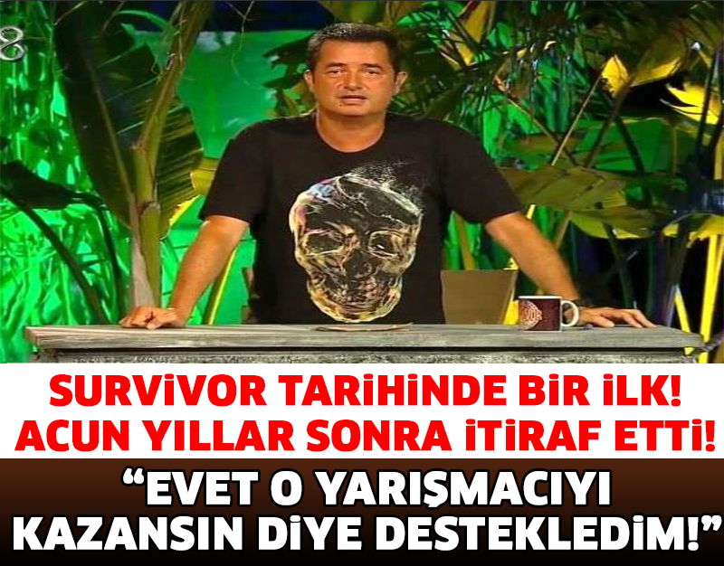 ACUN ILICALI'DAN YILLAR SONRA GELEN İTİRAF! SURVİVOR TARİHİNDE BİR İLK..!