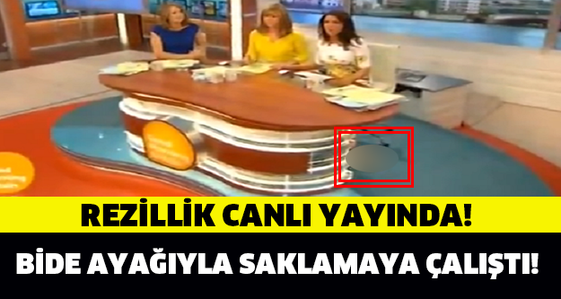 Ayağıyla Gizlemeye Çalıştı Ama...