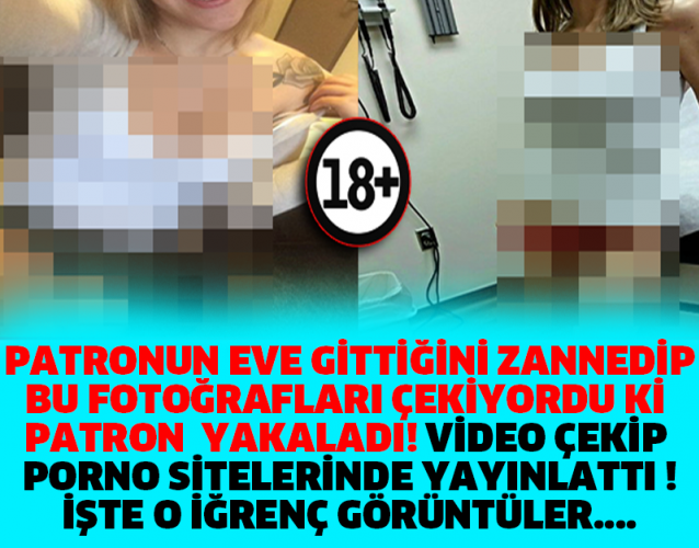 PATRONUN GİTTİĞİNİ ZANNEDİP BU POZLARI VERDİ, PATRONU ONU YAKALAYIP VİDEOSUNU ÇEKTİ! O SİTELERDE YAYINLATTI!