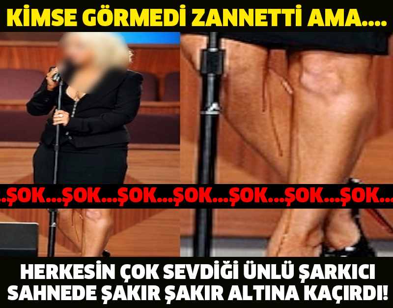 KİMSE GÖRMEDİ ZANNETTİ AMA.... HERKESİN ÇOK SEVDİĞİ ÜNLÜ ŞARKICI SAHNEDE ŞAKIR ŞAKIR ALTINA KAÇIRDI!