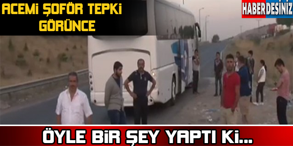 Acemi şoför tepki görünce bakın ne yaptı...