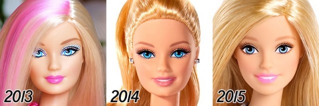 Görenleri Şok Eden Değişim.. Barbie'nin Yüzü 1956'dan 2015'e Kadar Nasıl Değişmiş!