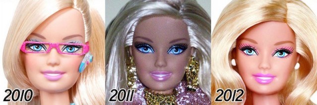 Görenleri Şok Eden Değişim.. Barbie'nin Yüzü 1956'dan 2015'e Kadar Nasıl Değişmiş!