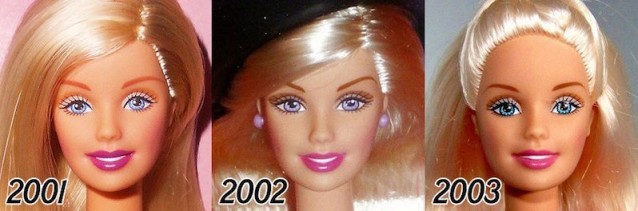 Görenleri Şok Eden Değişim.. Barbie'nin Yüzü 1956'dan 2015'e Kadar Nasıl Değişmiş!