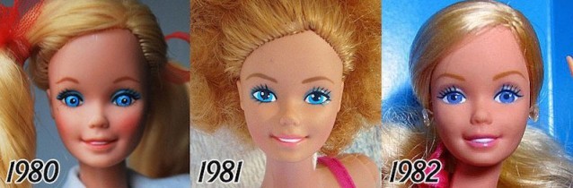 Görenleri Şok Eden Değişim.. Barbie'nin Yüzü 1956'dan 2015'e Kadar Nasıl Değişmiş!