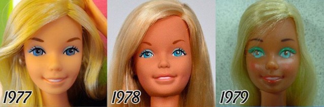 Görenleri Şok Eden Değişim.. Barbie'nin Yüzü 1956'dan 2015'e Kadar Nasıl Değişmiş!