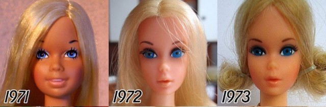 Görenleri Şok Eden Değişim.. Barbie'nin Yüzü 1956'dan 2015'e Kadar Nasıl Değişmiş!