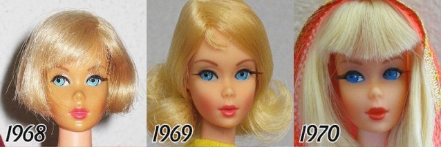 Görenleri Şok Eden Değişim.. Barbie'nin Yüzü 1956'dan 2015'e Kadar Nasıl Değişmiş!