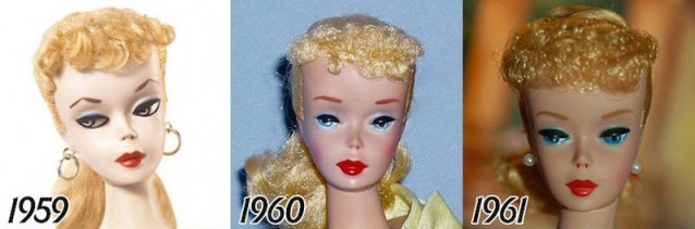 Görenleri Şok Eden Değişim.. Barbie'nin Yüzü 1956'dan 2015'e Kadar Nasıl Değişmiş!