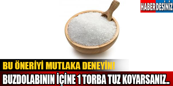 Bu Öneriyi Mutlaka Deneyin! Buzdolabının İçine 1 Torba Koyarsanız..