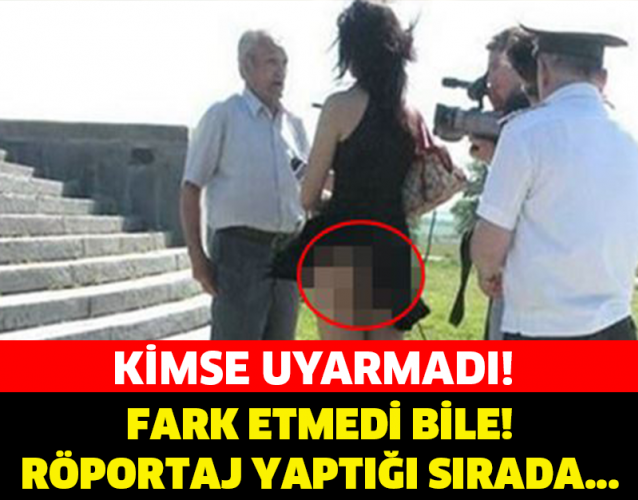 FARK ETMEDİ BİLE! ŞOK RÖPORTAJ YAPTIĞI SIRADA...