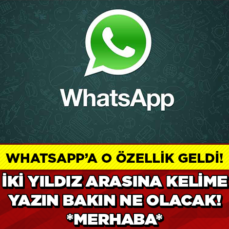 WhatsApp’a O Özellik Geldi!