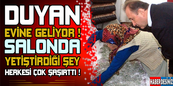 Duyan evine geliyor ! Salonda yetiştirdiği şey herkesi çok şaşırttı...