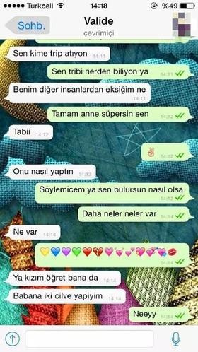 Ebeveynlerin whatsapp ile imtihanı